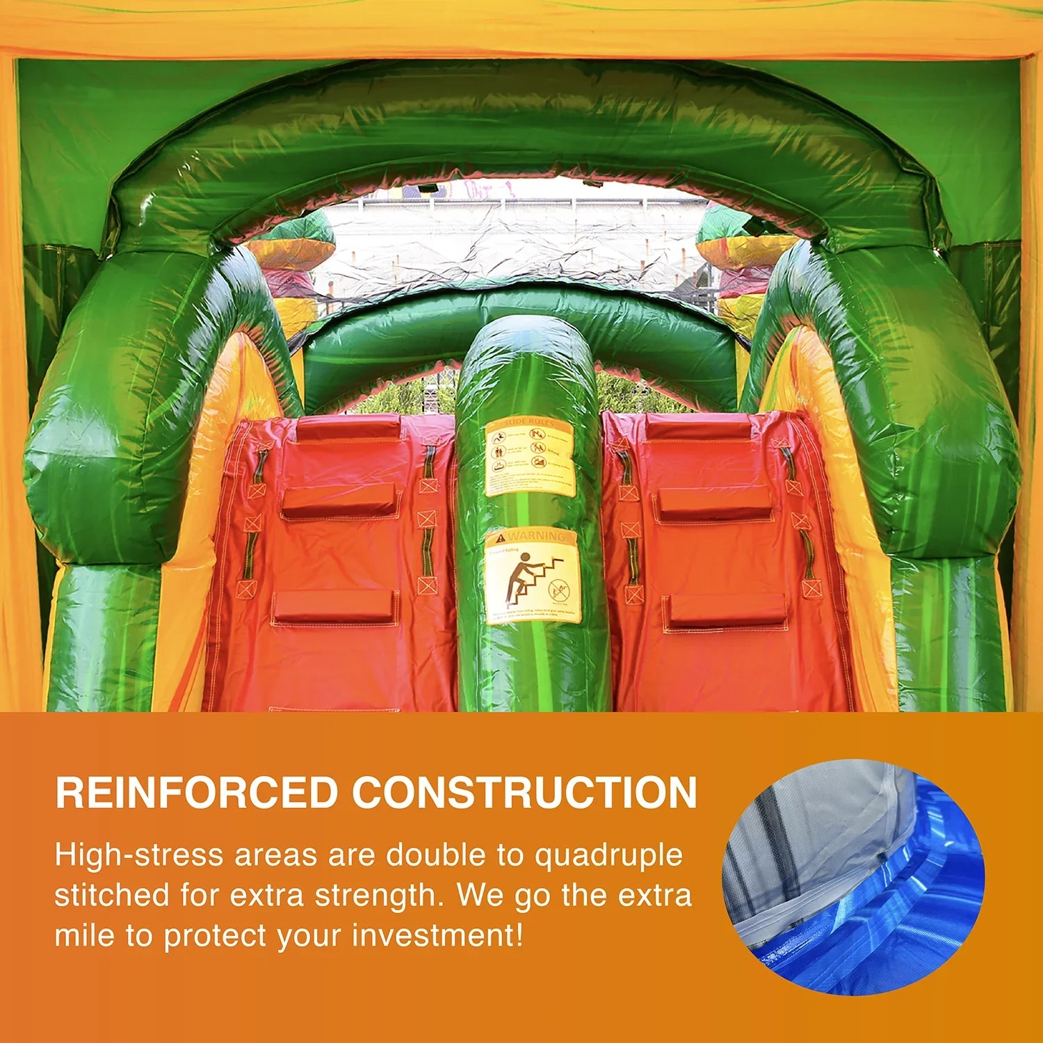 for Water (with Adults Bounce Fiesta Pool Theme Commercial with House Blower), JumpOrange Kids Slide Grade and