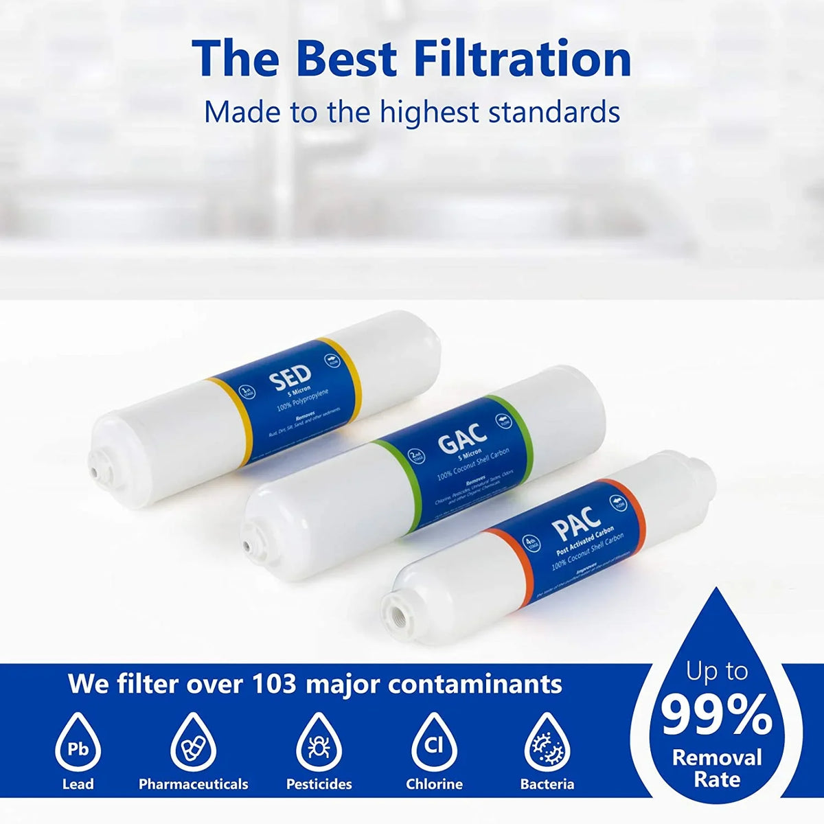 sediment, system osmosis and filter replacement filters filters cartridges connect month filter 3 set gac - 6 reverse pac filter inline countertop set 1?4” carbon quick