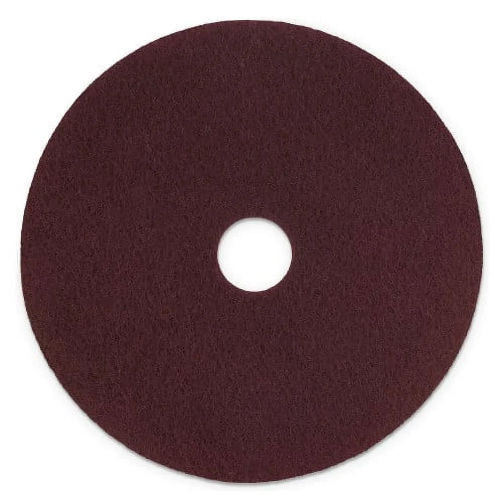 5/Carton Pad Scotch-Brite 17" Maroon, Diameter, Surface Plus, Preparation
