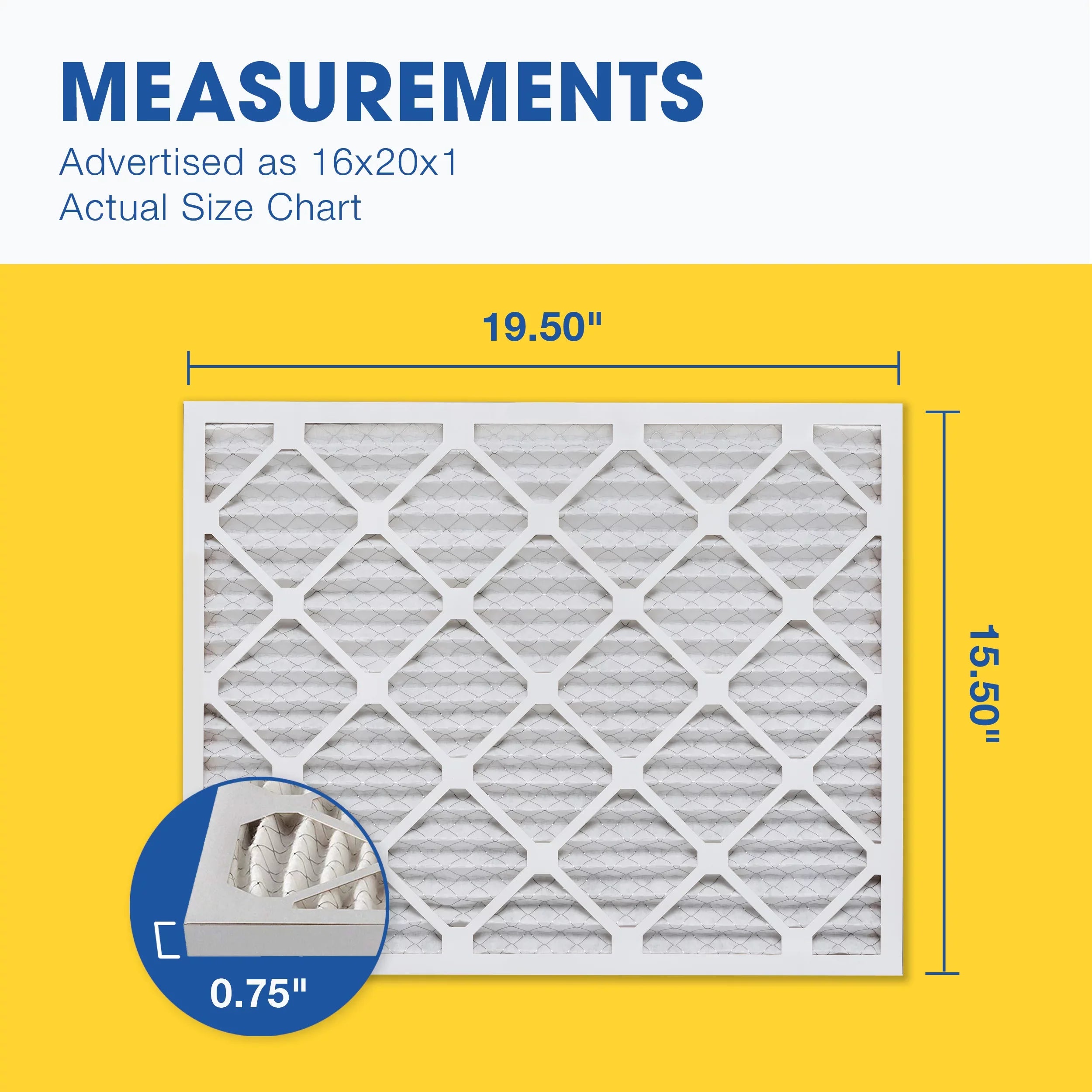4 Pleated Pack 13 AC Filter, atmospheric Furnace MERV Aerostar atmospheric Filter, 16x20x1