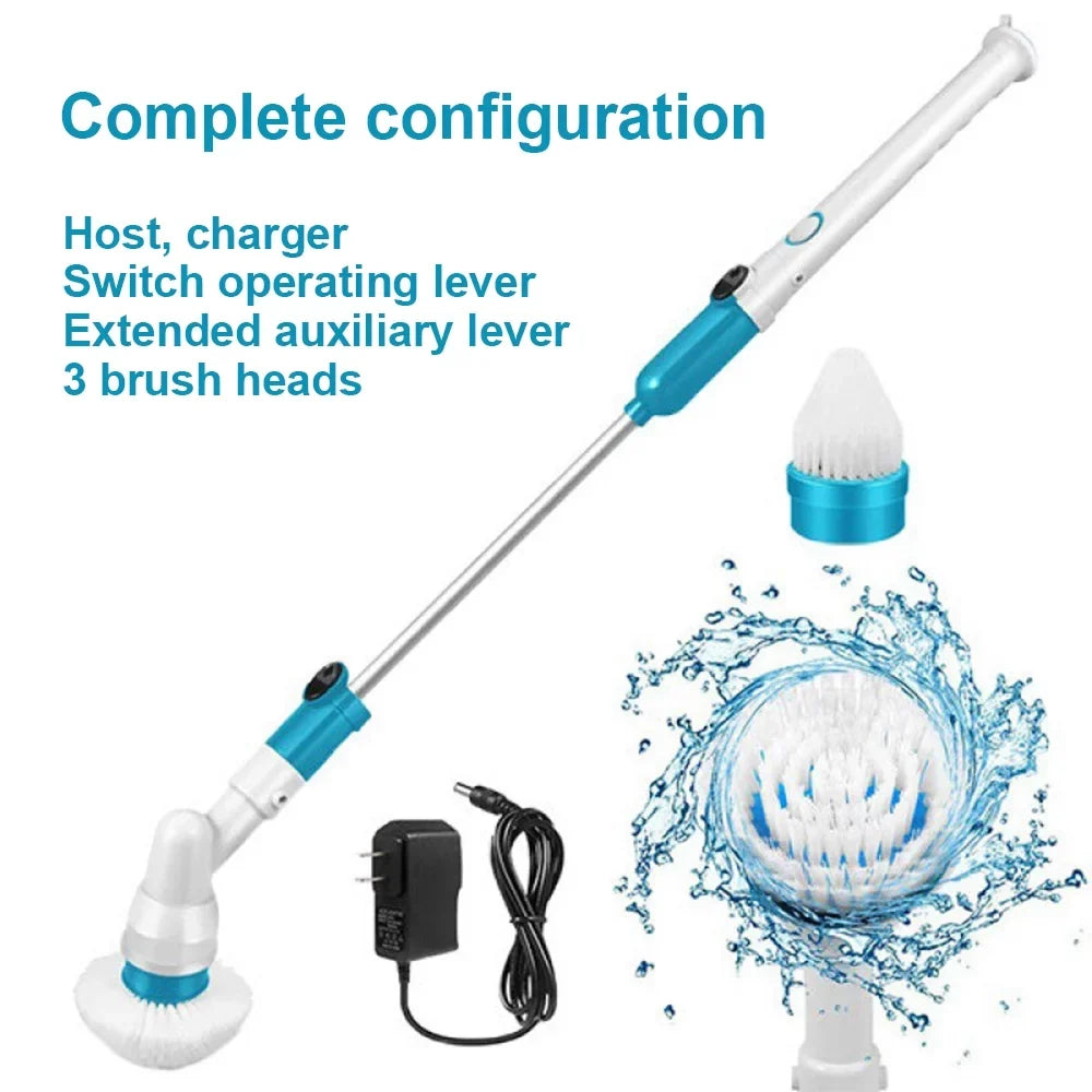Cleaning Brush Electric Cordless AYMZ Bathroom Scrubber Floor Power Shower Spin for Scrubber