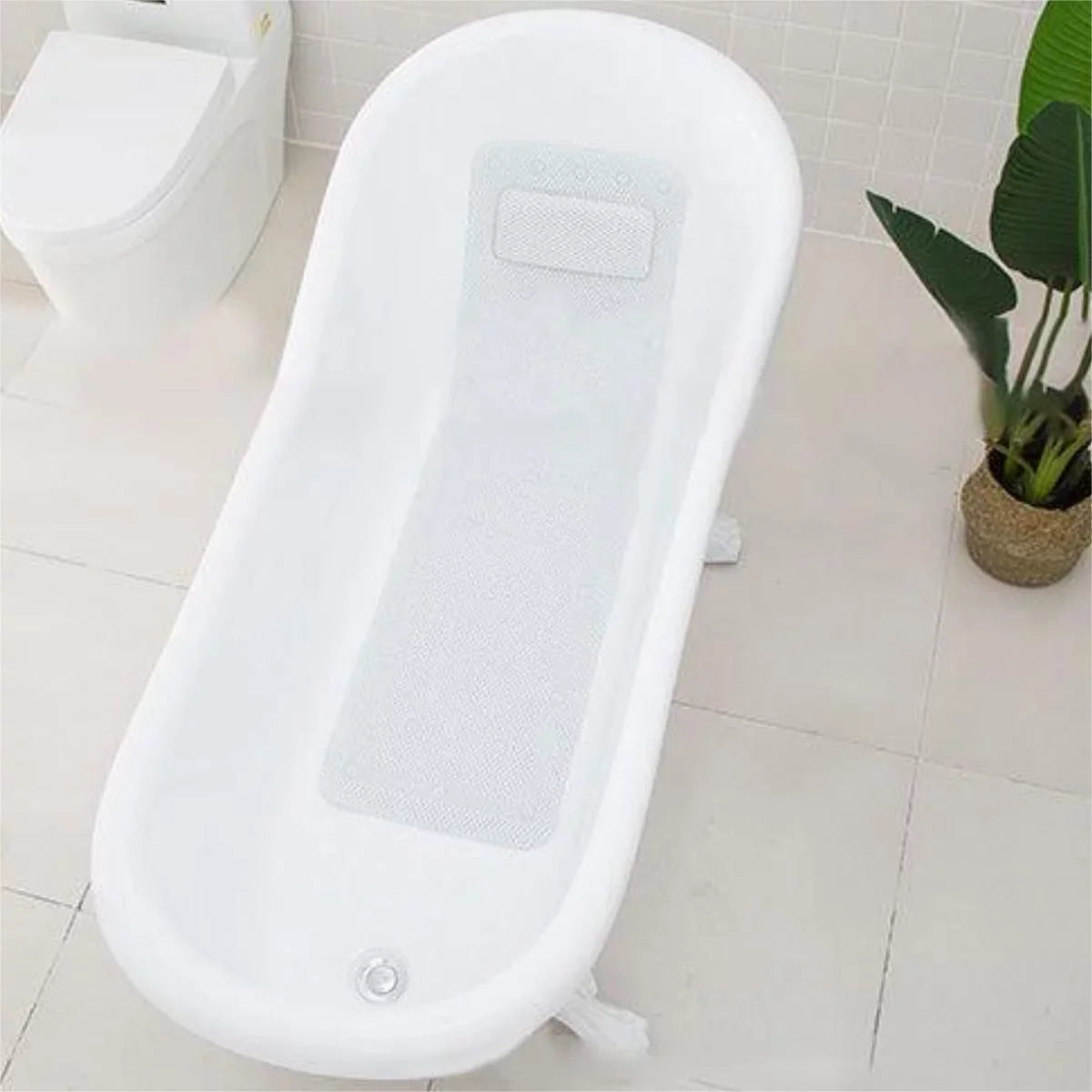 Mat Non-Slip Gemdeck Pillow Body Spa Cushion, Bathtub Bath Pillow Full Bath inch 49×14