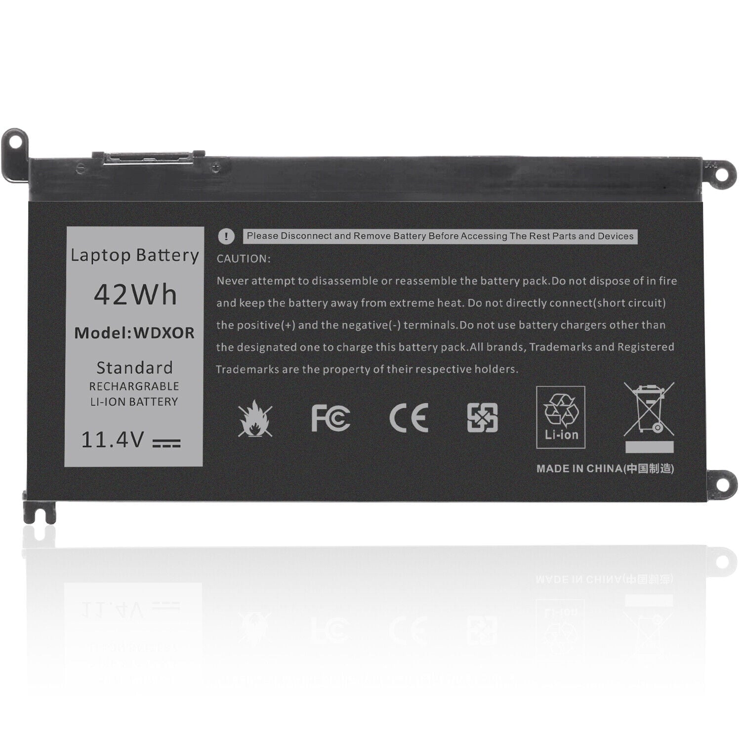42Wh 3190 Dell 3380 WDX0R 3180 Latitude Battery 3379 3300 3390 3-Cell for WDXOR