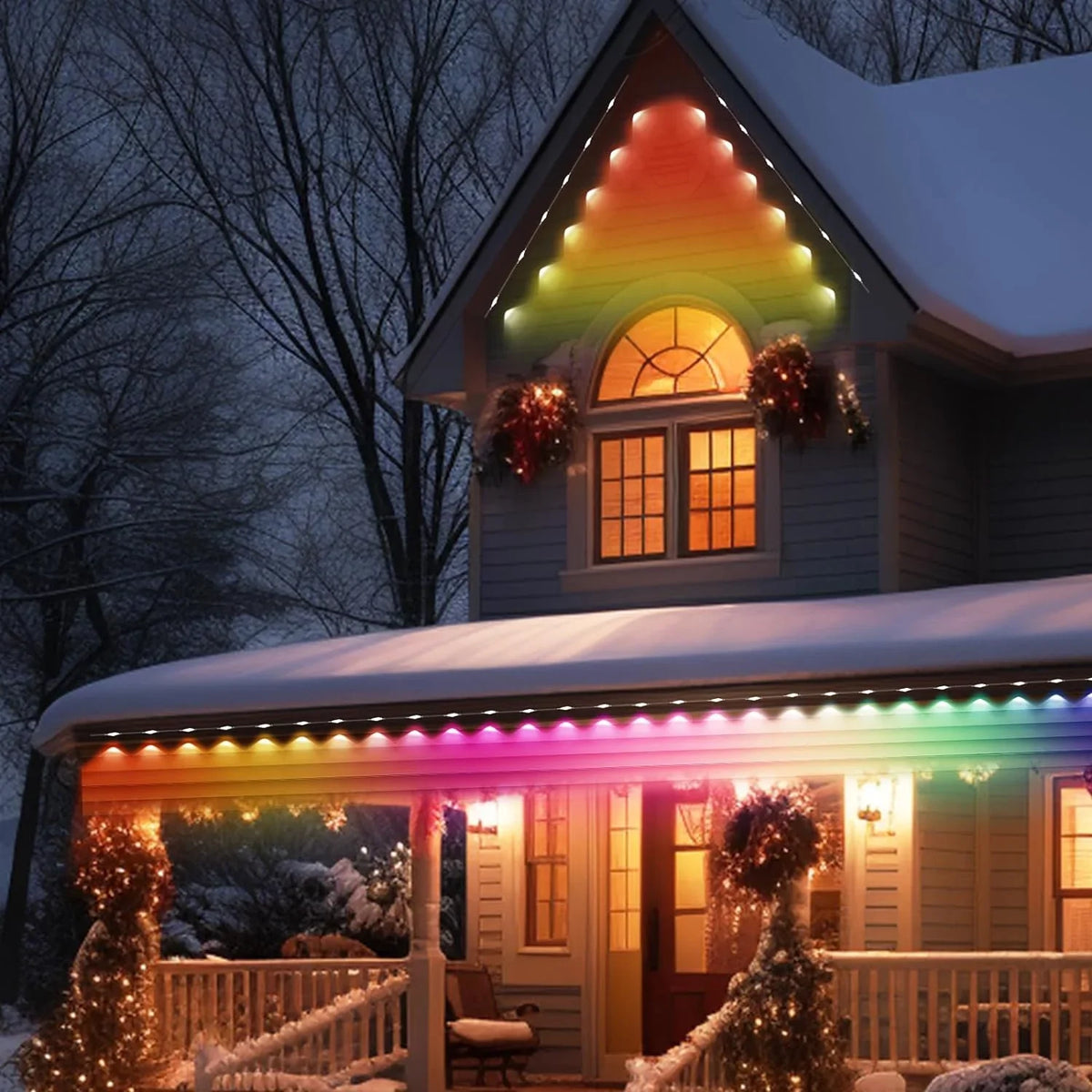 for with Eaves IP67 Lights Lights and Modes, RGB Remote Lights, LED Using, Permanent 100ft Scene Alexa with 72 Suitable DIY Holiday Work Outdoor Daily Waterproof, Outdoor & with