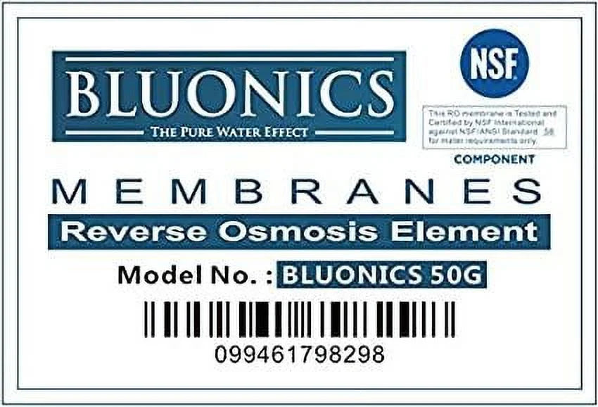 w/ (15 RO Osmosis Cartridges Filter GPD pcs) Set Replacement 50 Membrane Reverse