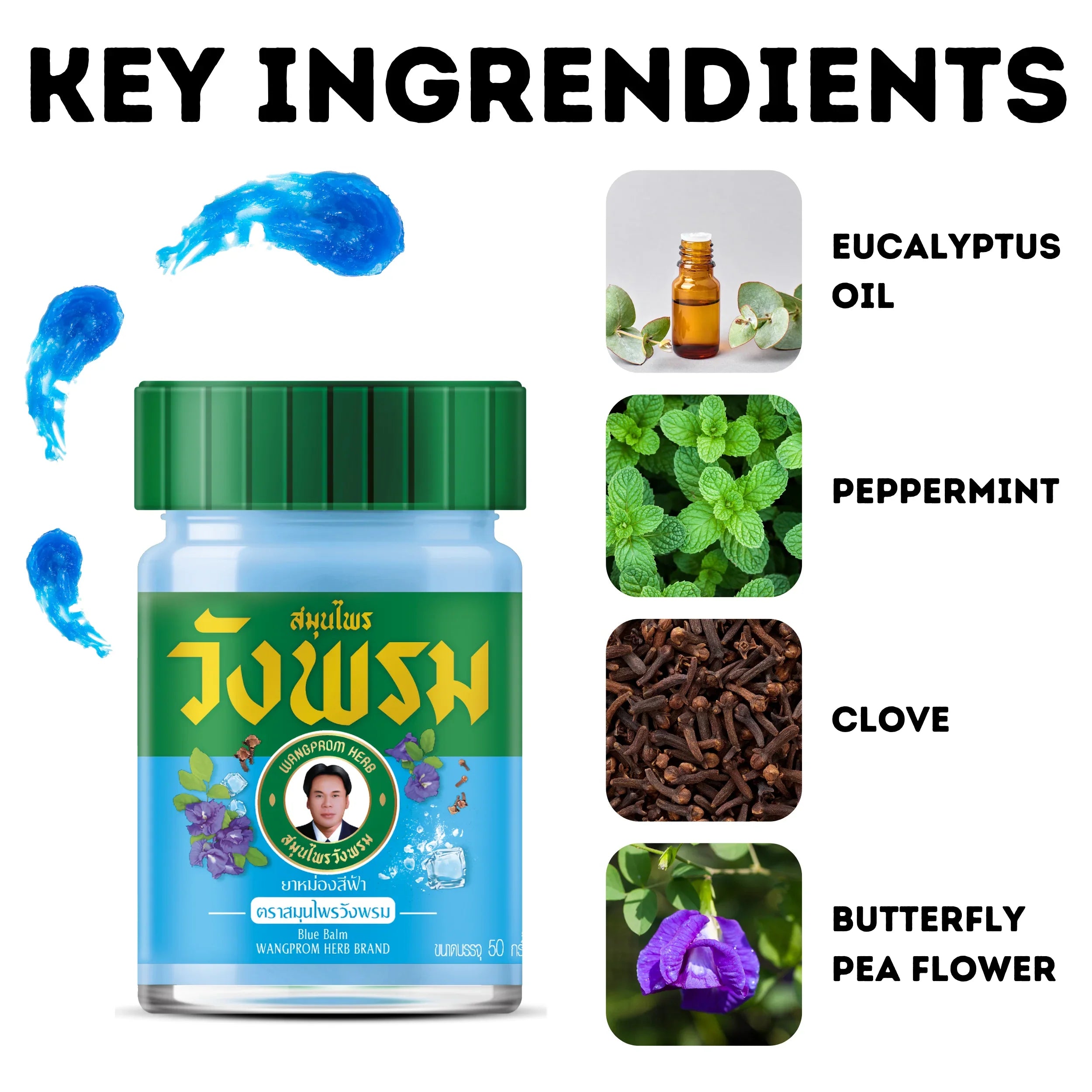 (Pack Balm Prom Wang Herbal 3) 50g, of