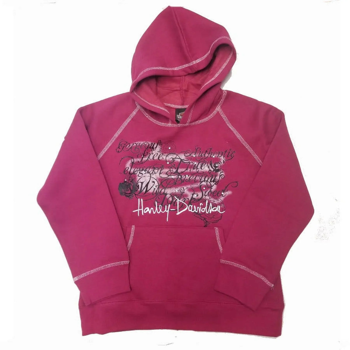 Hoody 10-12 - Girl's Tunic Harley-Davidson Fleece Logo