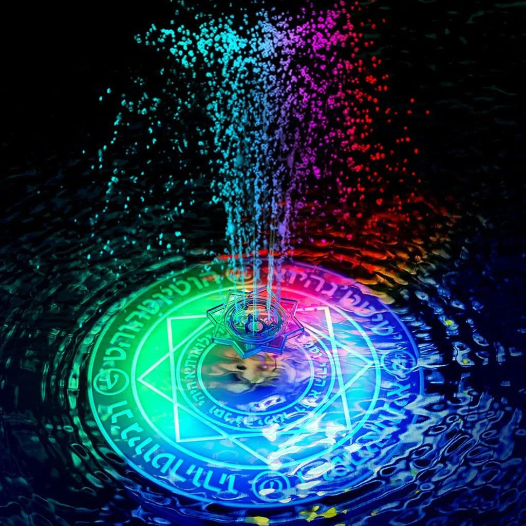with Fountain Dcenta for Garden Pond Fountains Powered Light Solar Control Remote Bird Bath