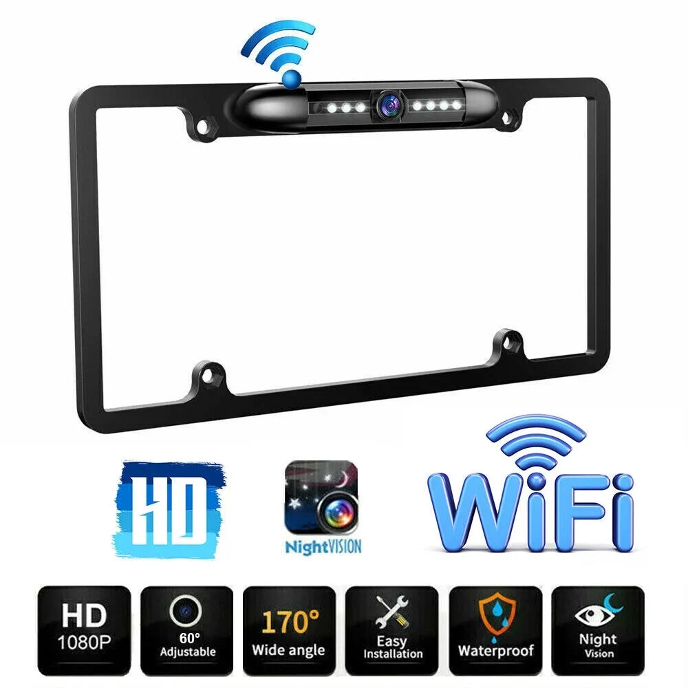 Waterproof Viewing Universal Cars Rear Wired for View American IP68 - - Camera Angle KingFurt Vision Cam Night Backup - 170°