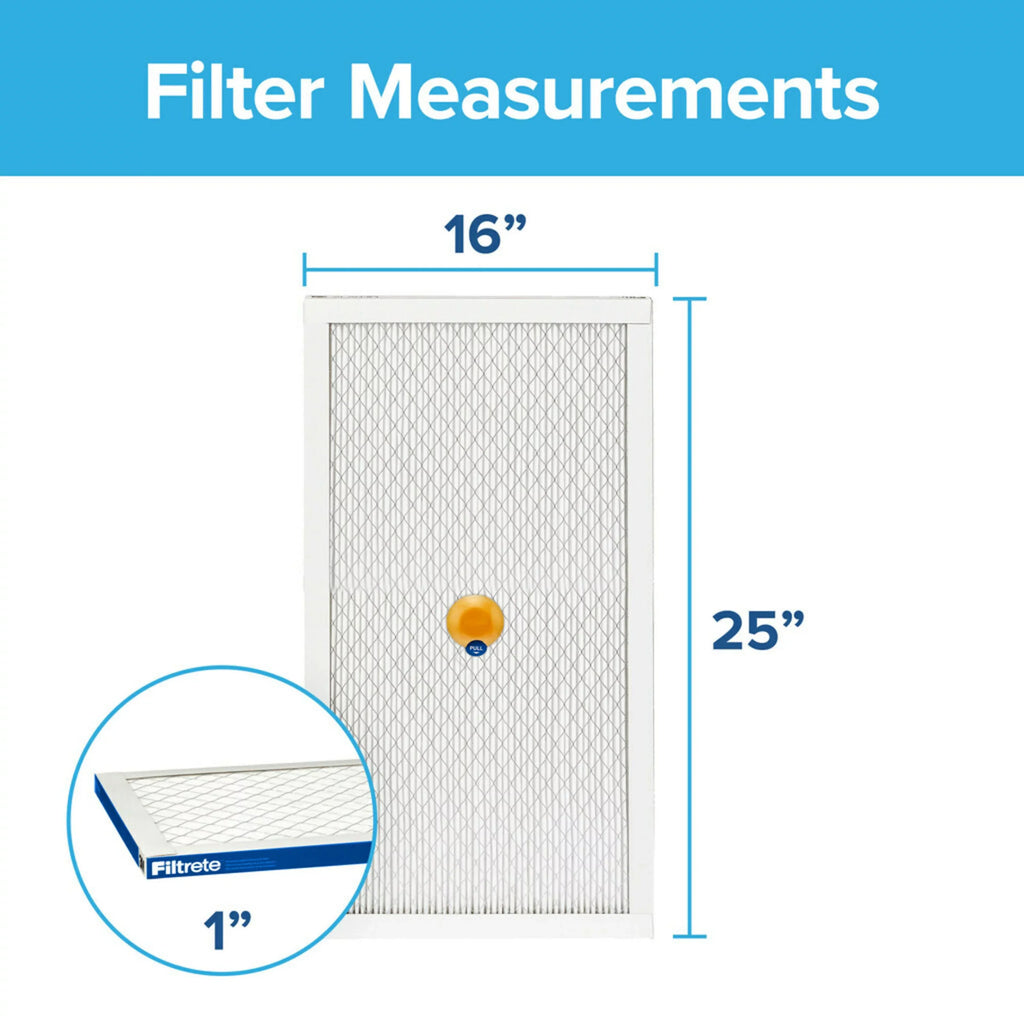 Filtrete Home & 16x25x1 Smoke, Pollutants, Premium Allergen 13, MERV Filter Filter, Bacteria 2200 atmospheric and Captures Smart Viruses, MPR 1