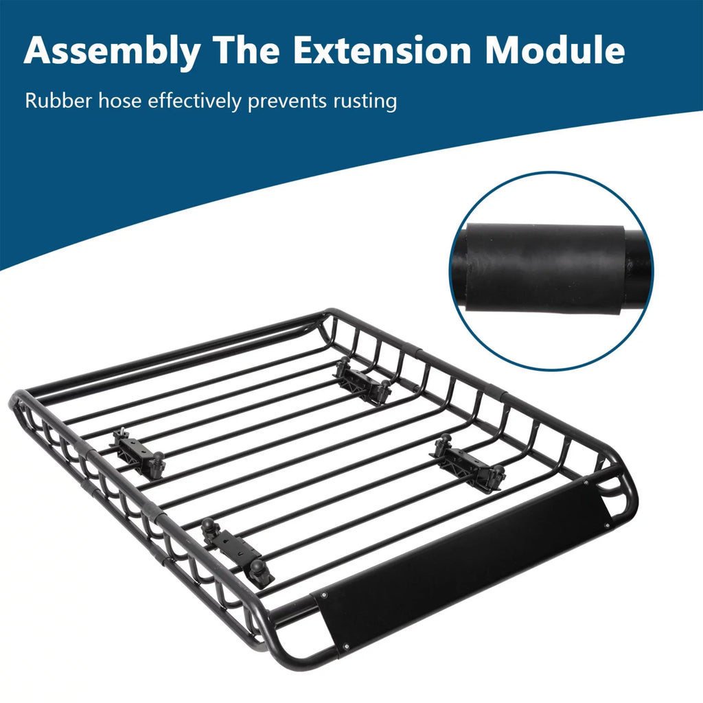 150 Basket & Heavy Truck, Rack Carrier Rooftop Duty Rack, Universal for of 36" lbs Holder, Vehicle Cargo Black x Cargo for Roof Car 45" SUV, Luggage Top