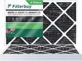 HVAC Filters with Activated oxygen 14x24x1 Odor MERV Furnace 8 Pleated Eliminator Carbon Filterbuy AC (4-Pack)