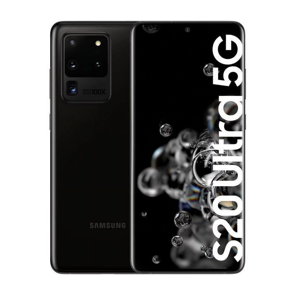 (Refurbished: Good) Pre-Owned Dual Ultra Galaxy Black S20 Smartphone 5G G988 SIM SAMSUNG Unlocked 128GB,