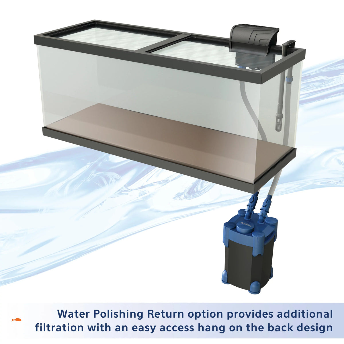 Gallons Aquarium Filter Aqueon Canister Up QuietFlow 75 to