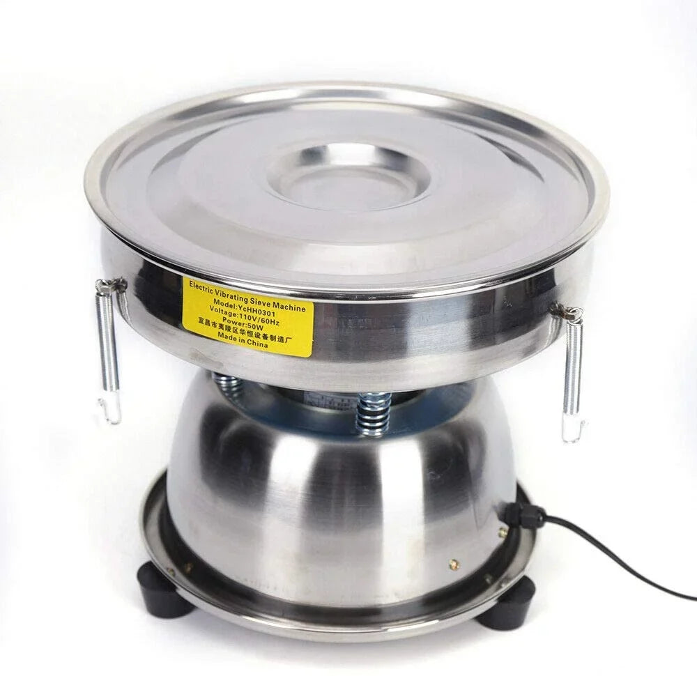 Flour Shaker Sifter Machine Sieve Vibration Home for Sifter, Electric Baking Kitchen Powder Commercial