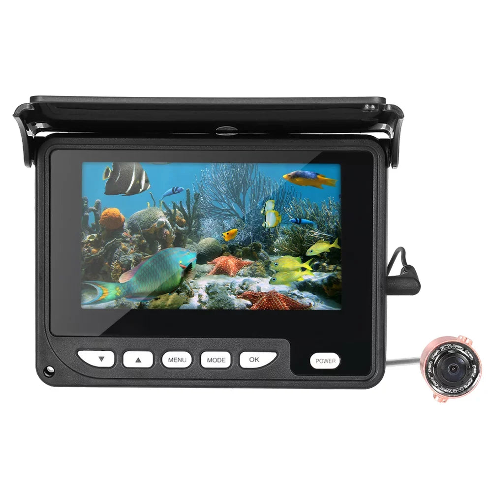Camera Fishing Ice Waterproof with Inch Night Cable 20M Carry transportable Walmeck Bag Underwater Fishing 4.3 Fish Vision Boat Finder Camera