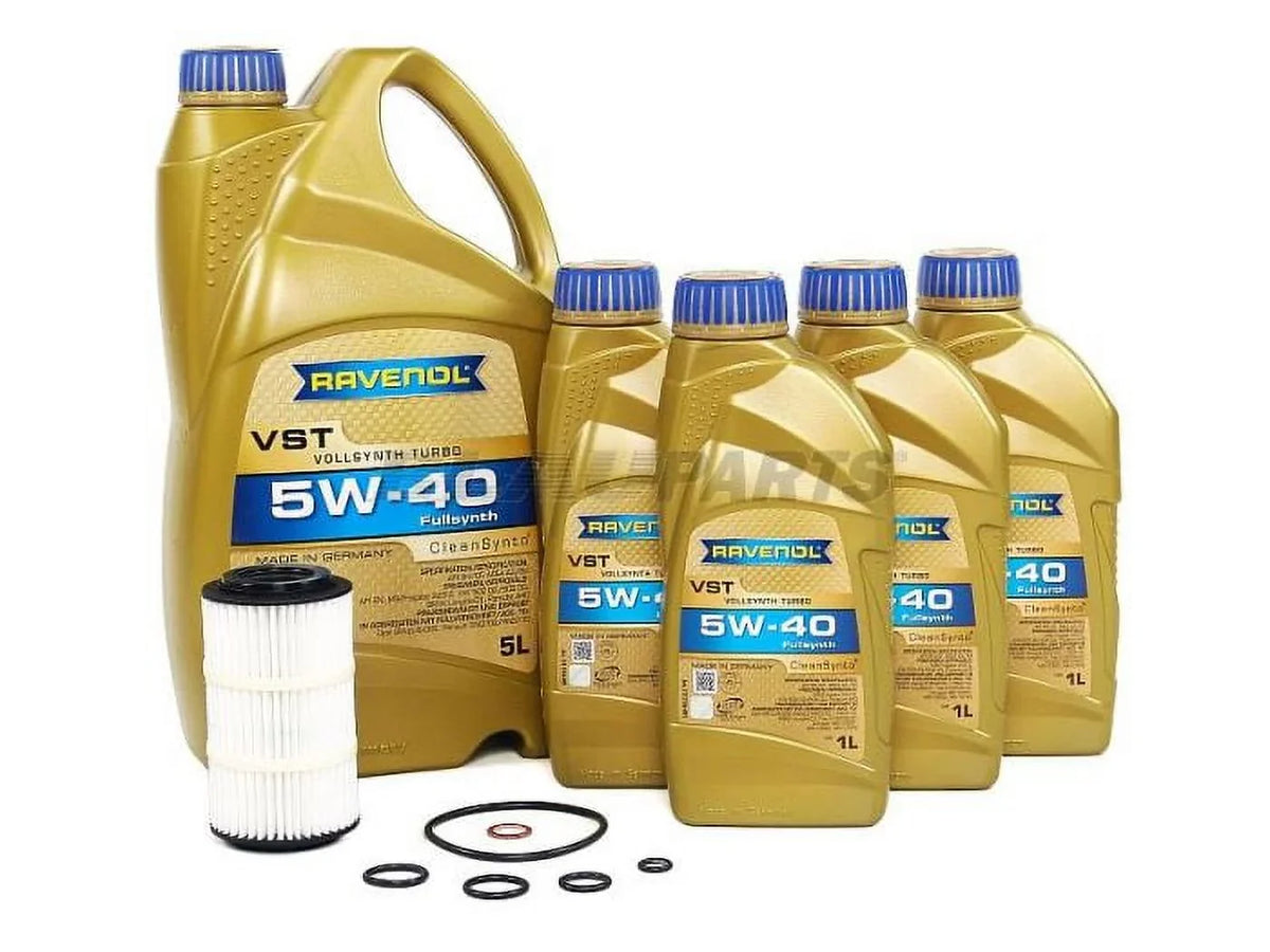 Engine Cylinder 1998-05 6 – J1A7011-F w/ C320 C32AMG, Change Gasoline Benz Compatible 3.2L with 5W40 Motor CLK320, BLAU - Mercedes Oil Kit