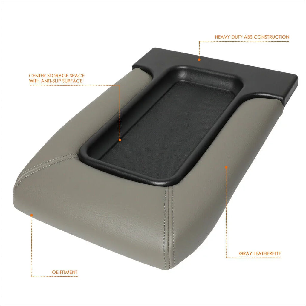 OE Gray Center Arm Cadillac Chevrolet Kit Cover Rest For Lid Repair GMC Console