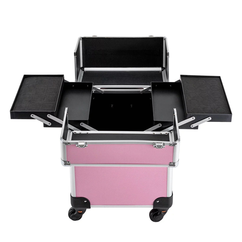 Makeup Trolley Train Makeup Storage Case Organizer Cosmetic Rolling Professional