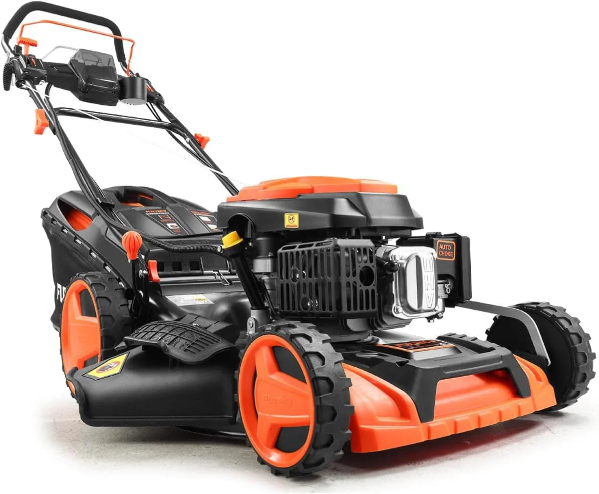 Kosiarka Spalinowa Fuxtec 4W1 Fx-Rm5196Espro, 6 Km / 4,4 Kw, Szer. Koszenia 51 Cm, Naped Tylny Regulowany, 4-Suwowa, 25–75 Mm, Kosz 60 L I Funkcja Mul