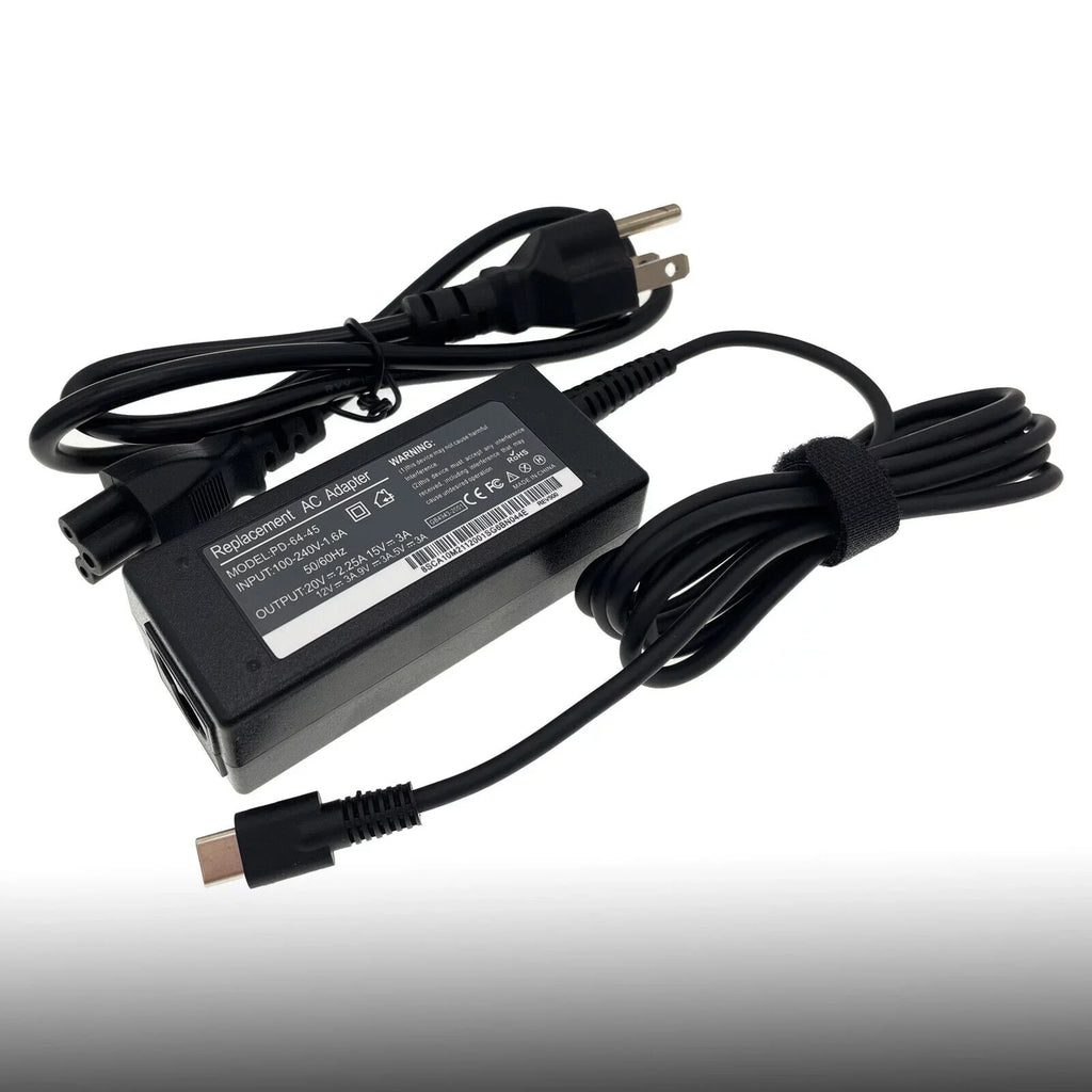 Type-C 7390 USB 7285 AC Charger Latitude 7210 Dell 7200 2-in-1 Power Adapter for