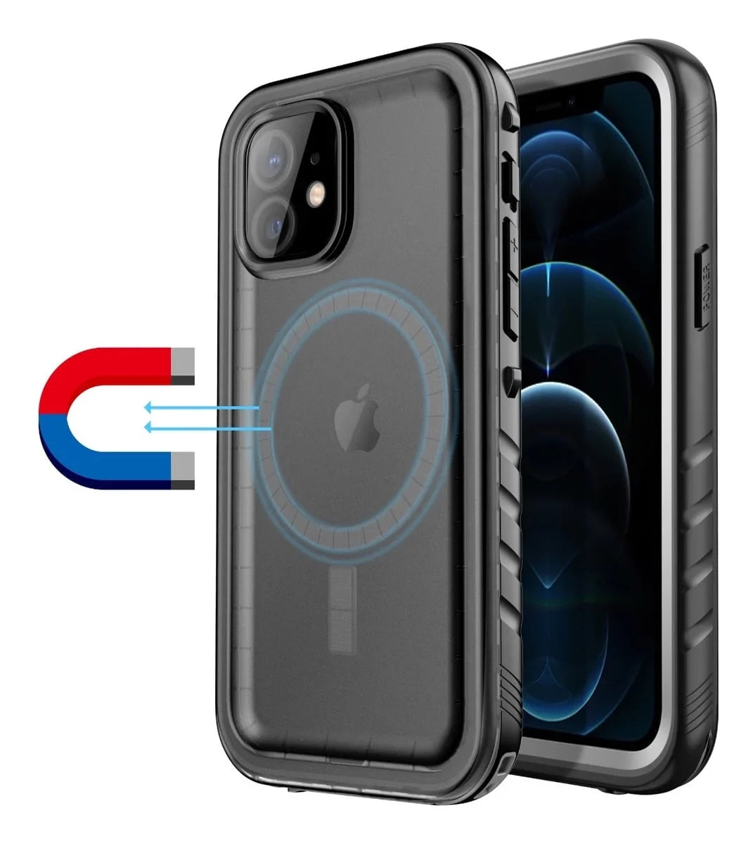 12 12, Swimming MagSafe Underwater with SPORTLINK Diving iPhone Pro Waterproof Support Case for