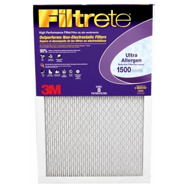 X 24 FLTR 24X24X1 oxygen H Filtrete AIR Pleated 1900MPR Filter Allergen 4702940 24 in. of (Pack 1 W in. D 13 in. MERV X 4) Fiberglass