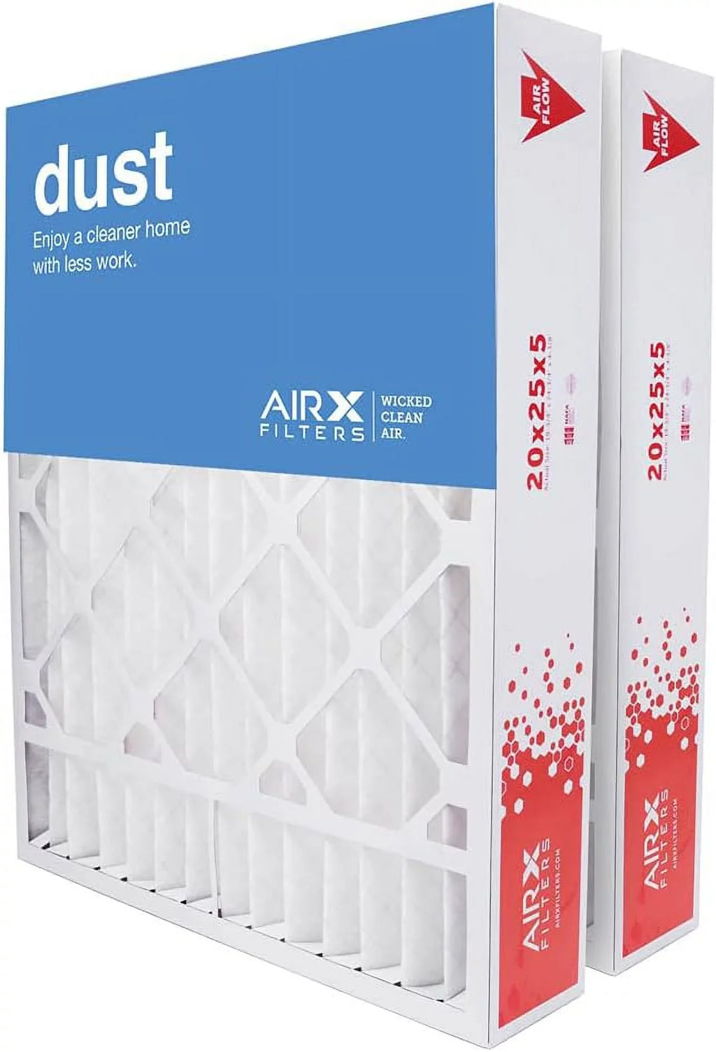 8 atmospheric MERV Dust X0586 Furne For Made Replement Filter In 2-Pk, X6673, 20X25x5 HV The HCF20-10