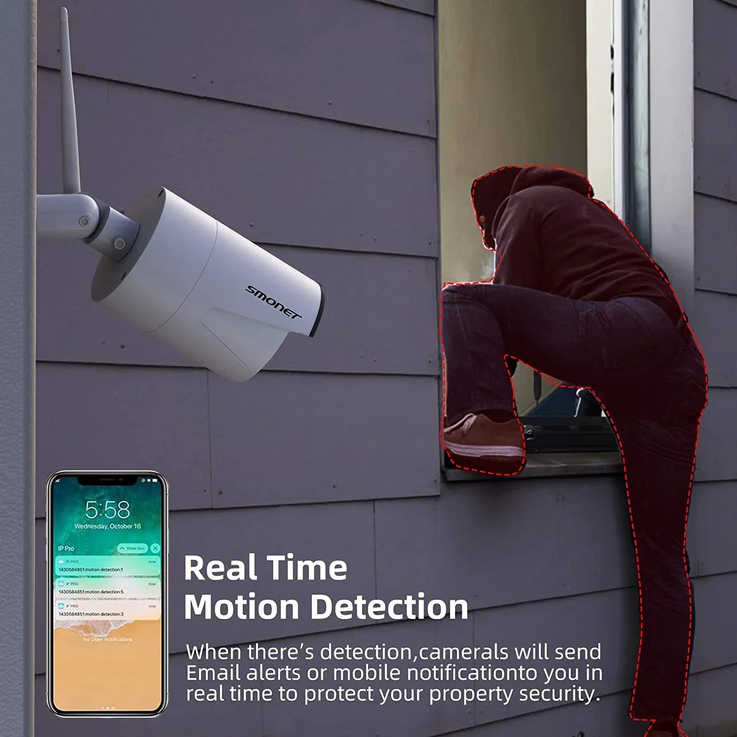 Cameras,P2P,Night Kits, with System 3MP Hard SMONET Indoor Outdoor Camera Wireless Detection 3TB Drive,8CH Audio, Vision,AI NVR Security CCTV Human 8Pcs 3MP 3MP Surveillance
