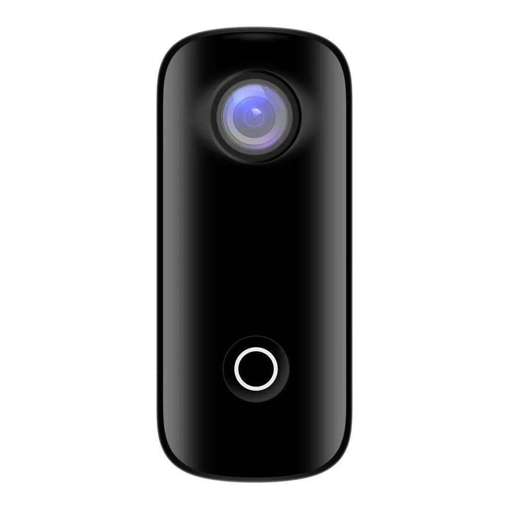 Connection Back Mini APP Waterproof Camera Action Clip with Camera Magnetic Waterproof WiFi Digital SJCAM Video Body Sharing Case 1080P/30fps Battery 30M Lanyard C100 Built-in