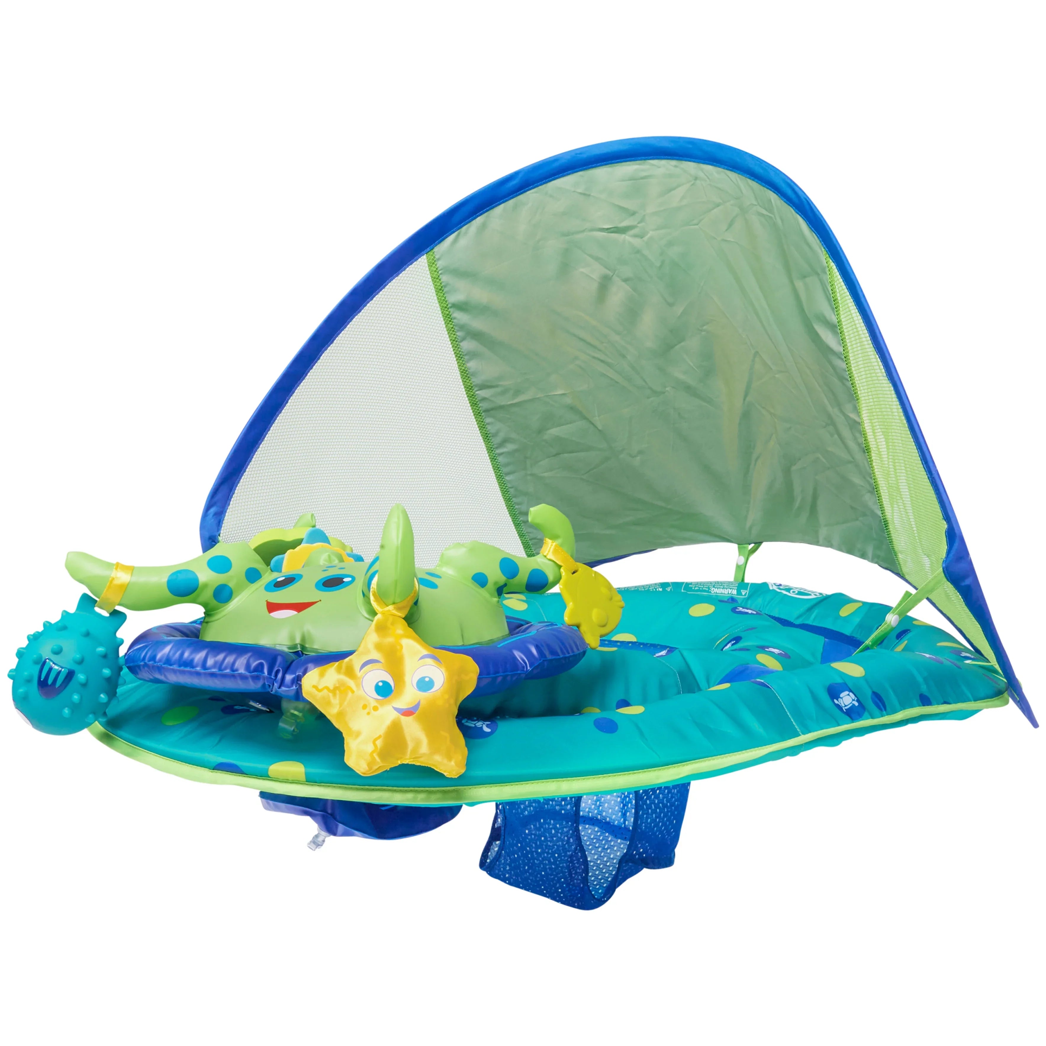 Center, Activity SwimWays Baby Boys, Float /Green Baby Spring for air-filled Float