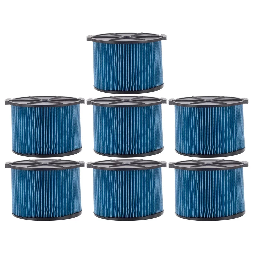 Pack 7 26643 Dry & Filter Wet Replacement RIDGID VF3500 Dust Fine Gallon 3-Layer 3-4.5 Part mobile with Cartridge Compatible Vacuums