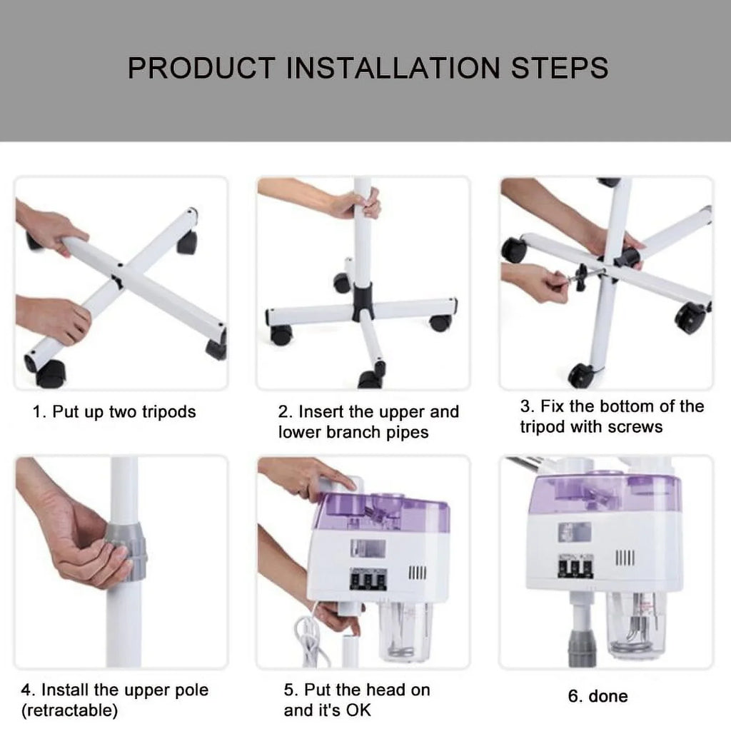 Care Device Ozone Spray EU/US Sparyer 2 Plug Spa Ion 1 Beauty and Hot Machine Cold Skin 110/220V Steaming Home in Facial Steamer