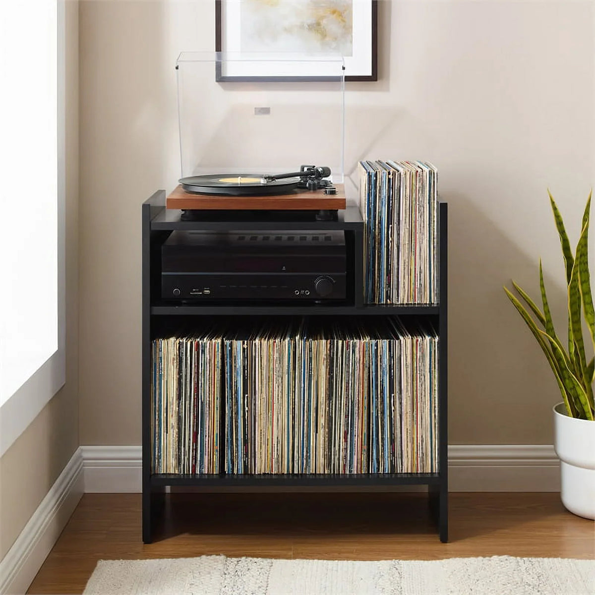 Furniture Entertainment Record Media Tv Stand and Vinyl Portland Crosley Center, Console Storage