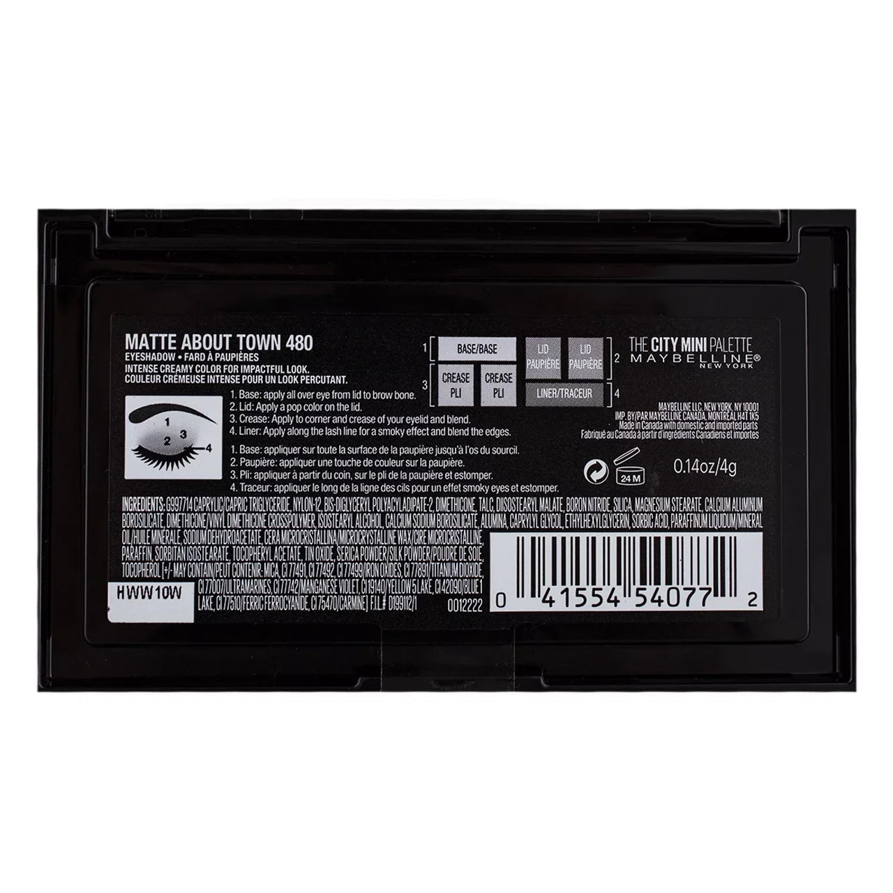 Palette 3) Makeup, 0.14 About Matte Mini City Eyeshadow The of (Pack Maybelline Town oz