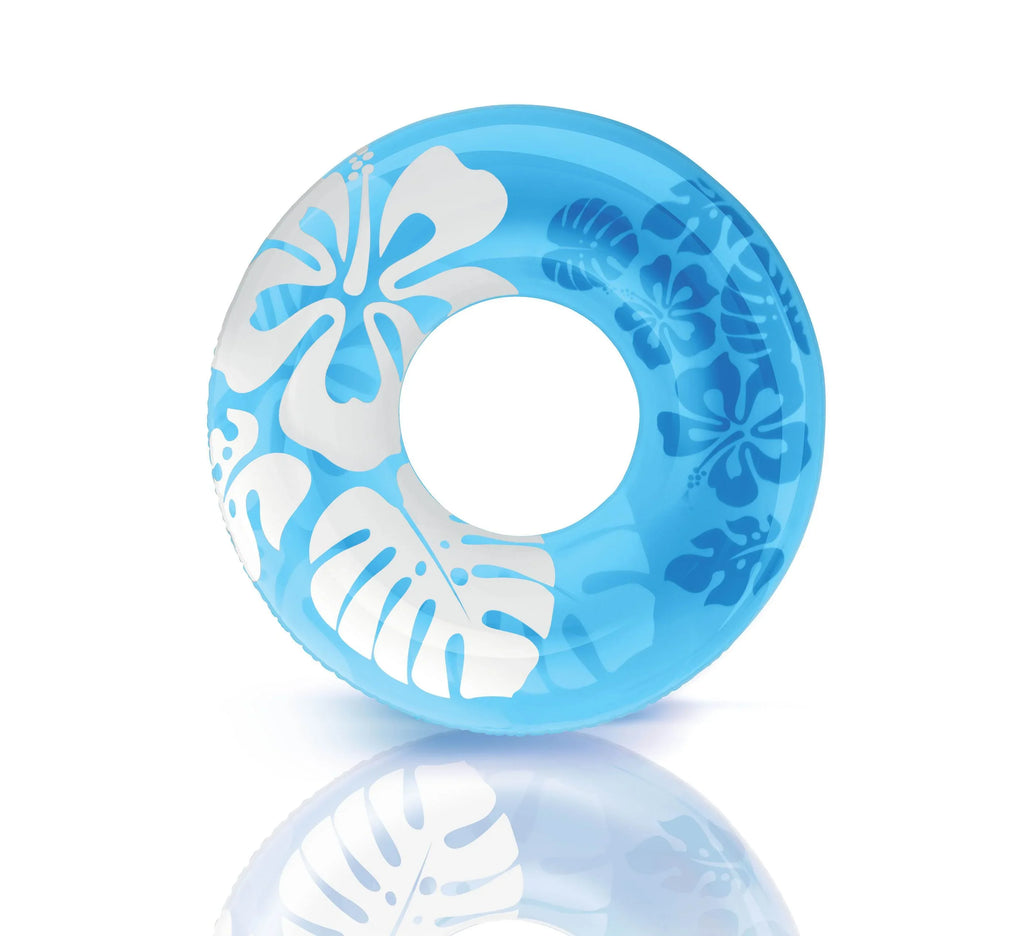 Colorful | Intex blow-up Transparent Swimming 59251EP Tube Pool Raft (6 Pack)
