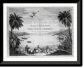 large in West sailor Natives 17-7/8" casks, British the the Print, Indies a harbor], [A on scene x ships Framed with and the beach two Historic and three 21-7/8" showing in