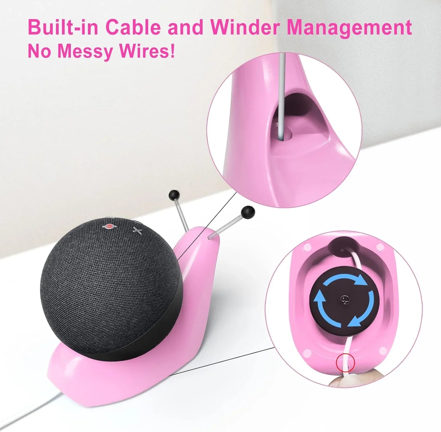Dot for Holder Stable Desktop with Echo Echo Stand, Holder Stand Dot 4th/5th Gen Stand for 4th/5th Generation Cable