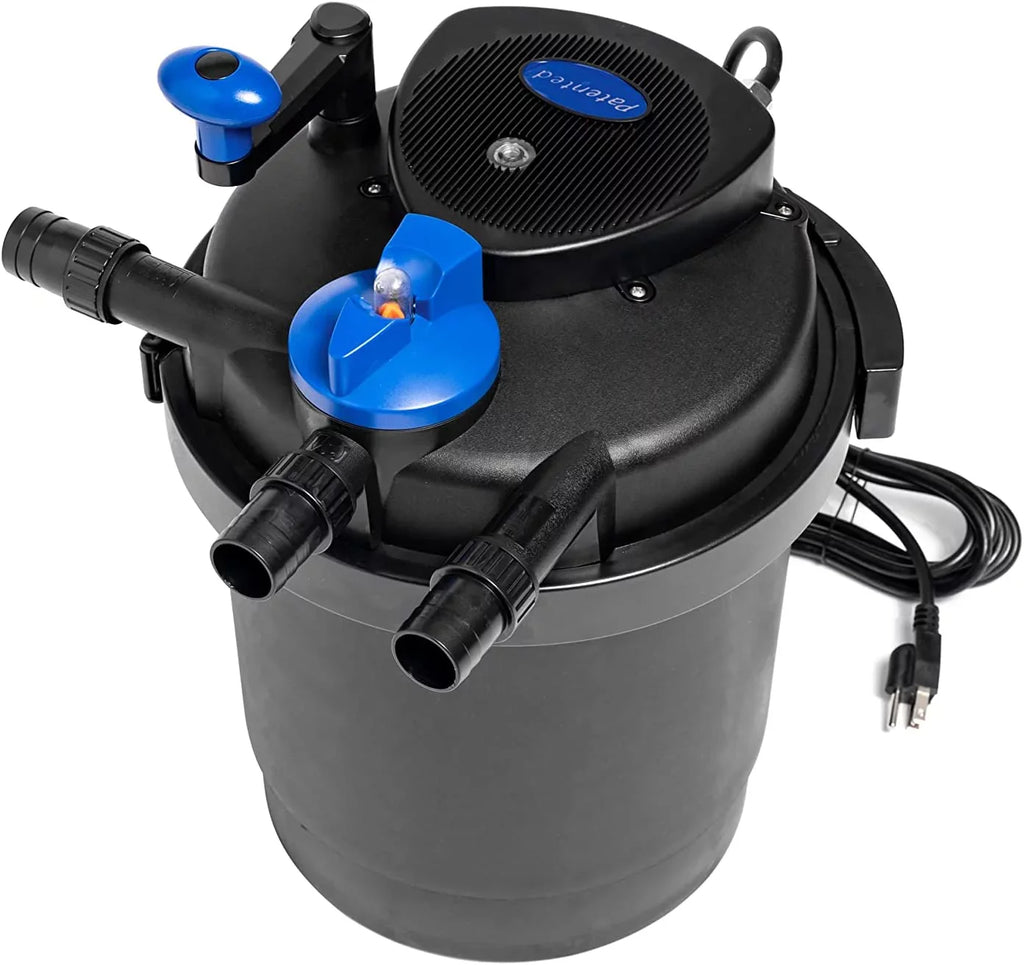 CPF-2500 Bio 13w Up Pressure 1600 Pond gallons with to Filter CNZ Clarifier,