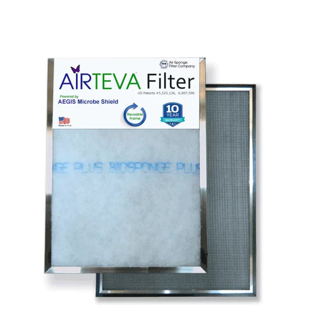 x Furnace With (25 3/4" Actual 25 Biosponge AC, Replacement X Size: Filter 1/2 Plus 24 (1) x 24 x Pad Airteva 1/2 1)