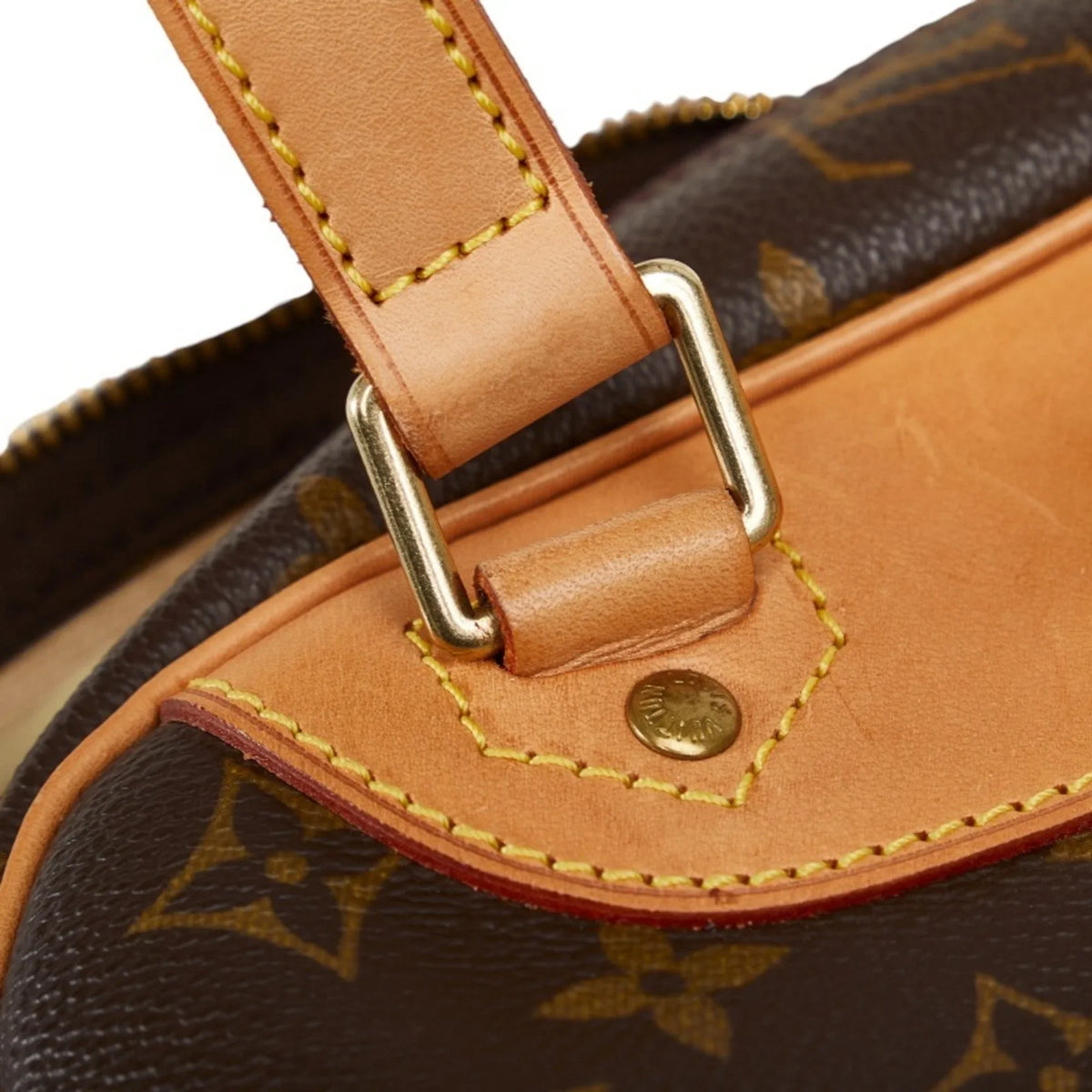 (Good) Pre-Owned VUITTON Vuitton Monogram Leather Women's LOUIS M41450 Excursion Louis Handbag Brown