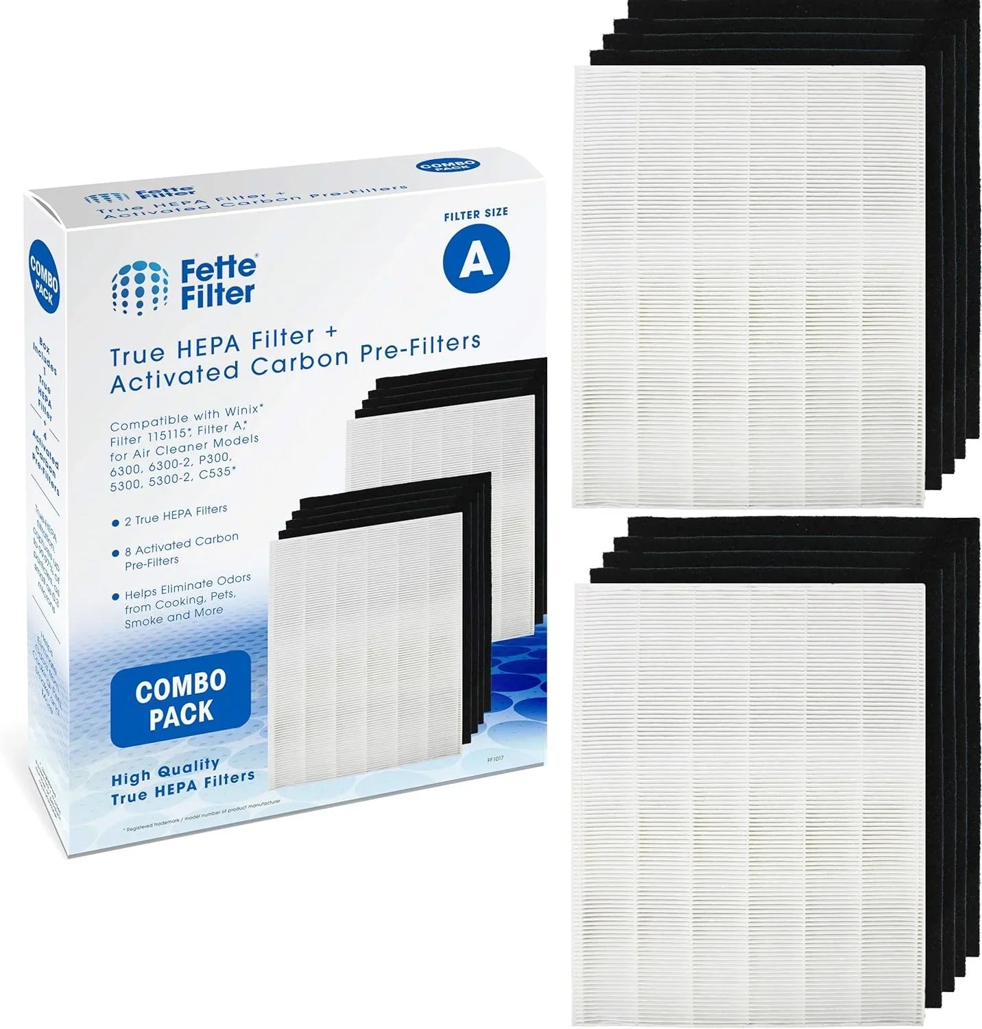 Plasma Filter 1 6300 Compatible AM90 atmospheric C535 5300 115115 5300-2 4 HEPA - 115115 + H13 Winix P300 of 9800 A True 21 C909 Purifier with Filter - Filter Size Fette Pack Wave 5500 Premium 6300-2