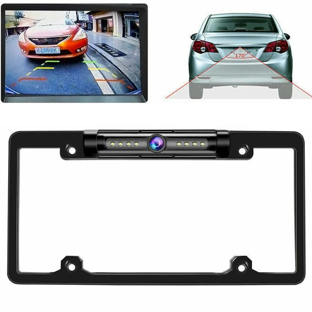 Waterproof Viewing Universal Cars Rear Wired for View American IP68 - - Camera Angle KingFurt Vision Cam Night Backup - 170°