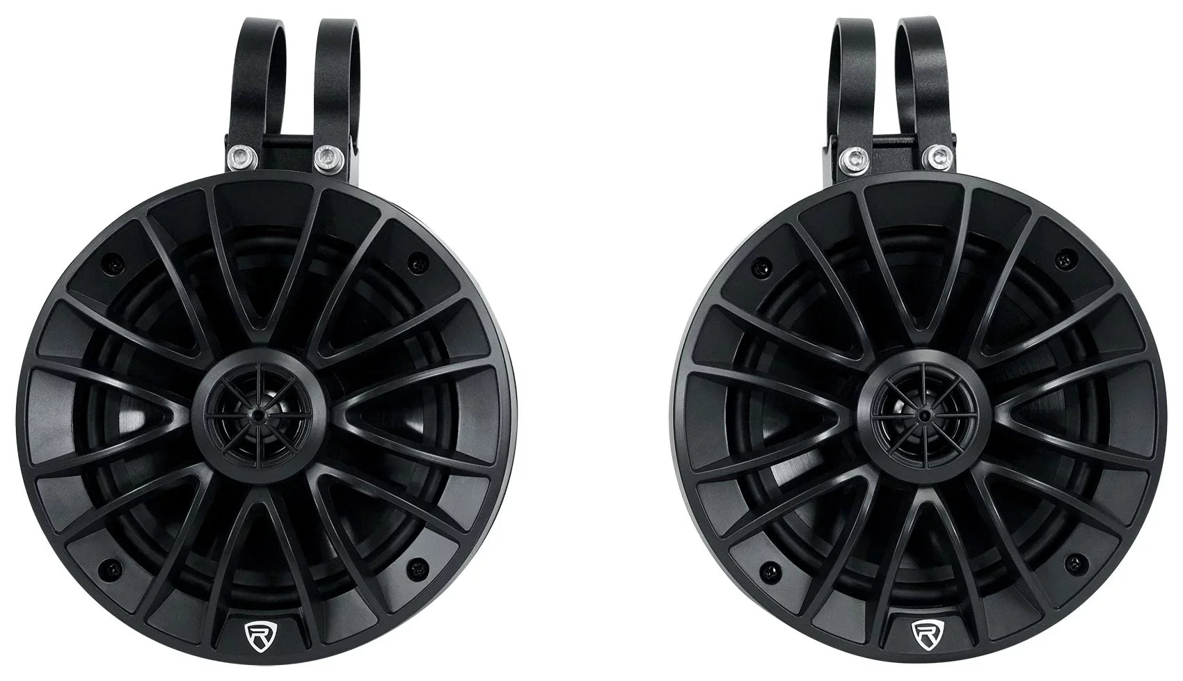 Rockville PT65BR LED 6.5 (4) inch ATV/UTV/RZR Powered For Tower Speakers Bluetooth