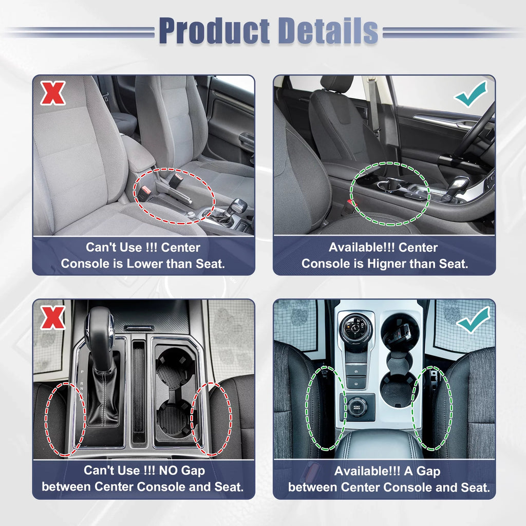 Organizer Filler Car 2pcs Seat Pocket Side Brown Box Car Gap Storage Seat Console Multi-function