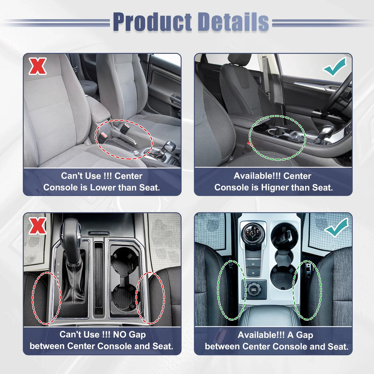 Organizer Filler Car 2pcs Seat Pocket Side Brown Box Car Gap Storage Seat Console Multi-function