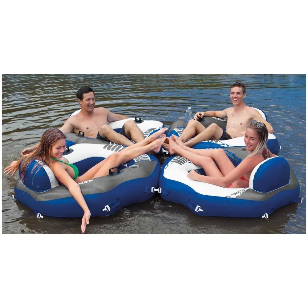 River Pack) Tube & Water Intex Cooler self-inflating Floating Run Connect Lounge (6