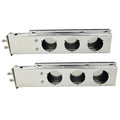 Stainless Straight Length 2.5" Spacing Semi Holder Flap Steel Hanger Set fit Mudflap Trucks Mud Bolt POWERWORKS for Loaded Bracket Spring 30"