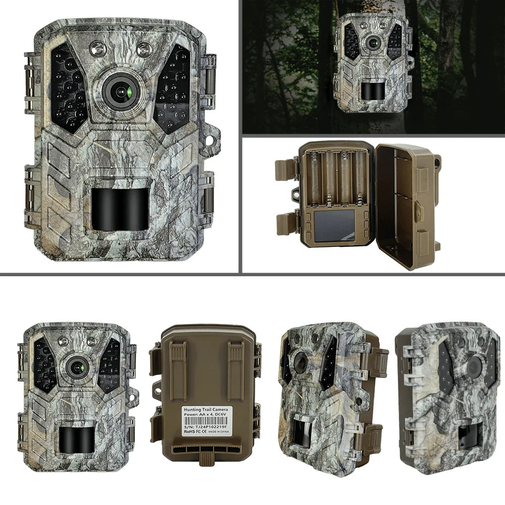 Cam Camera 1080P Mini with Wildlife Hunting 24MP Night Vision Waterproof Trail