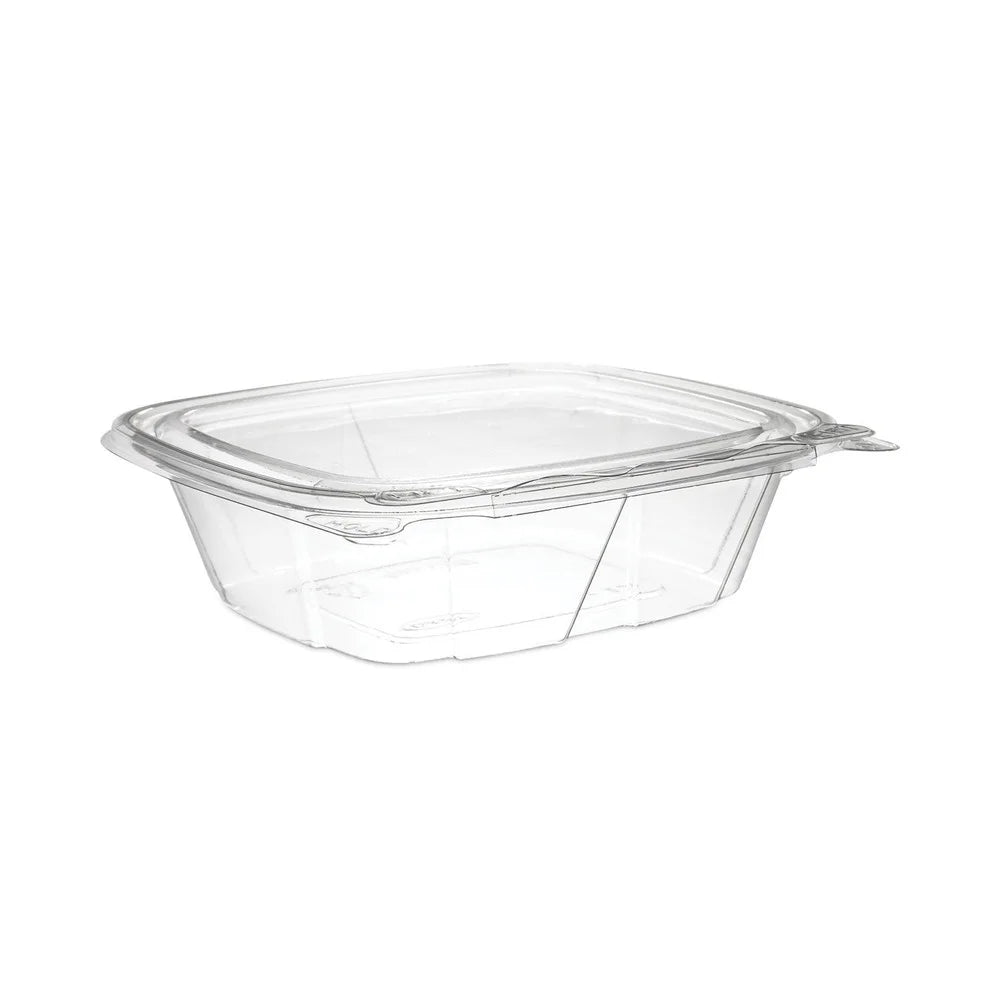 Containers, Lid, ClearPac x Flat Dart 4.9 SafeSeal Plastic, oz, Clear, 2 12 100/Bag, Bags/Carton Tamper-Resistant/Evident x 5.5, 2